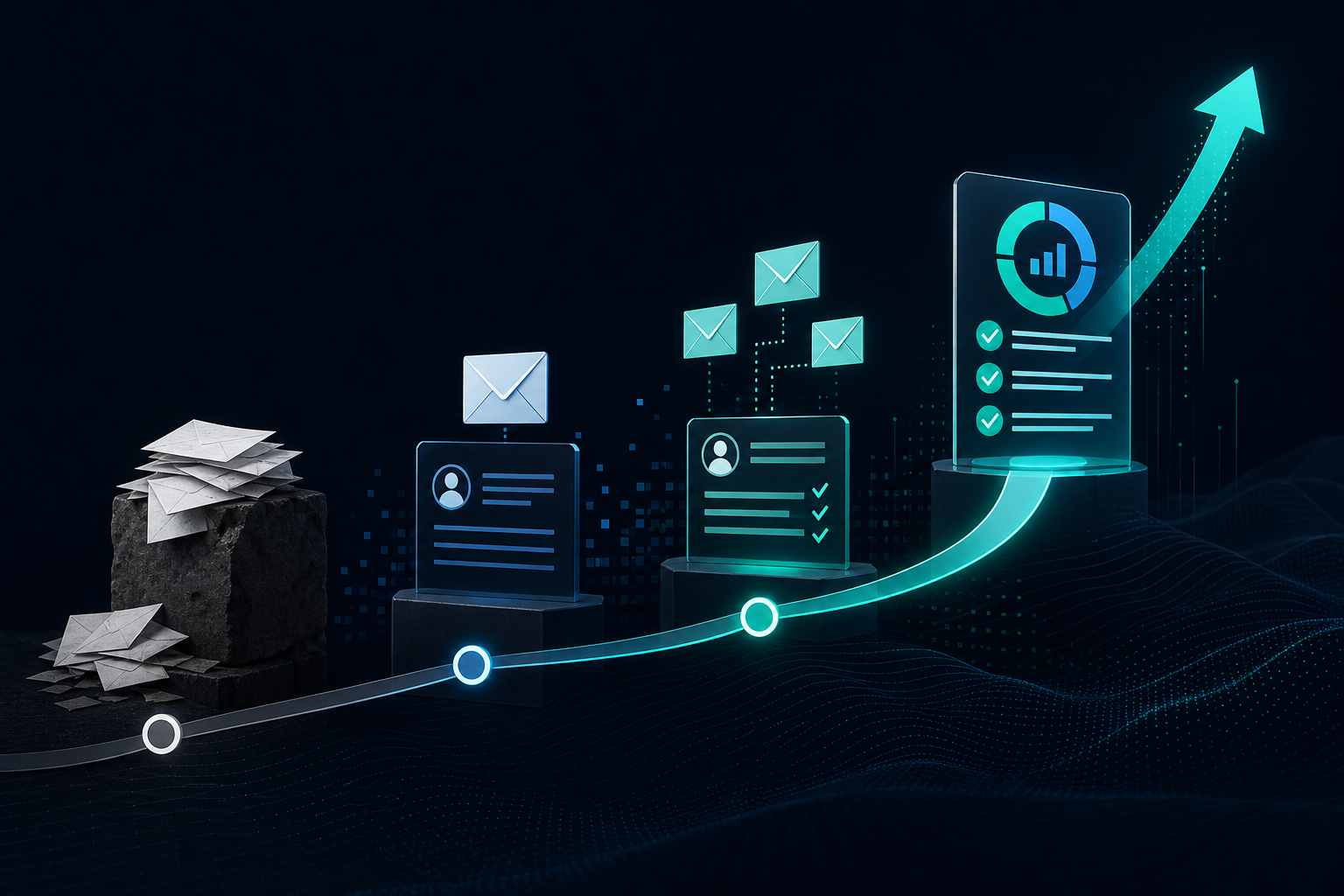 ai cold email tool infographic explaining Introduction: The Evolution of Outbound