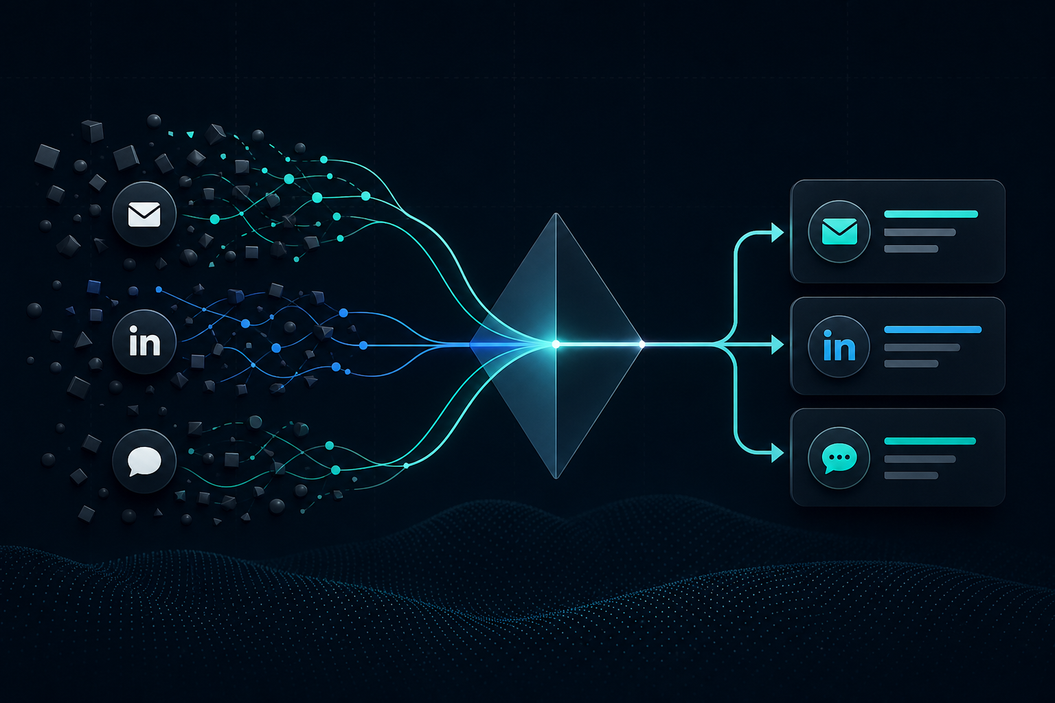 linkedin email sms outreach tool infographic explaining The State of B2B Outreach in 2026: Why Multi-Channel is Mandatory